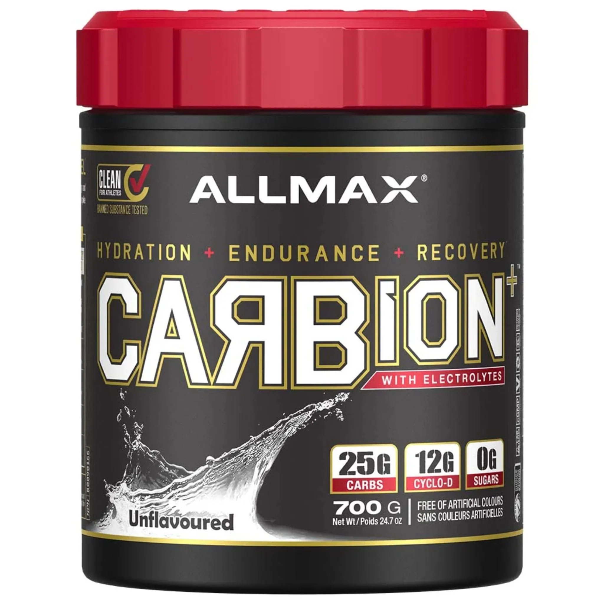 Allmax Carbion with Electrolytes, 100% Sugar Free Carb Drink, 700g-725g