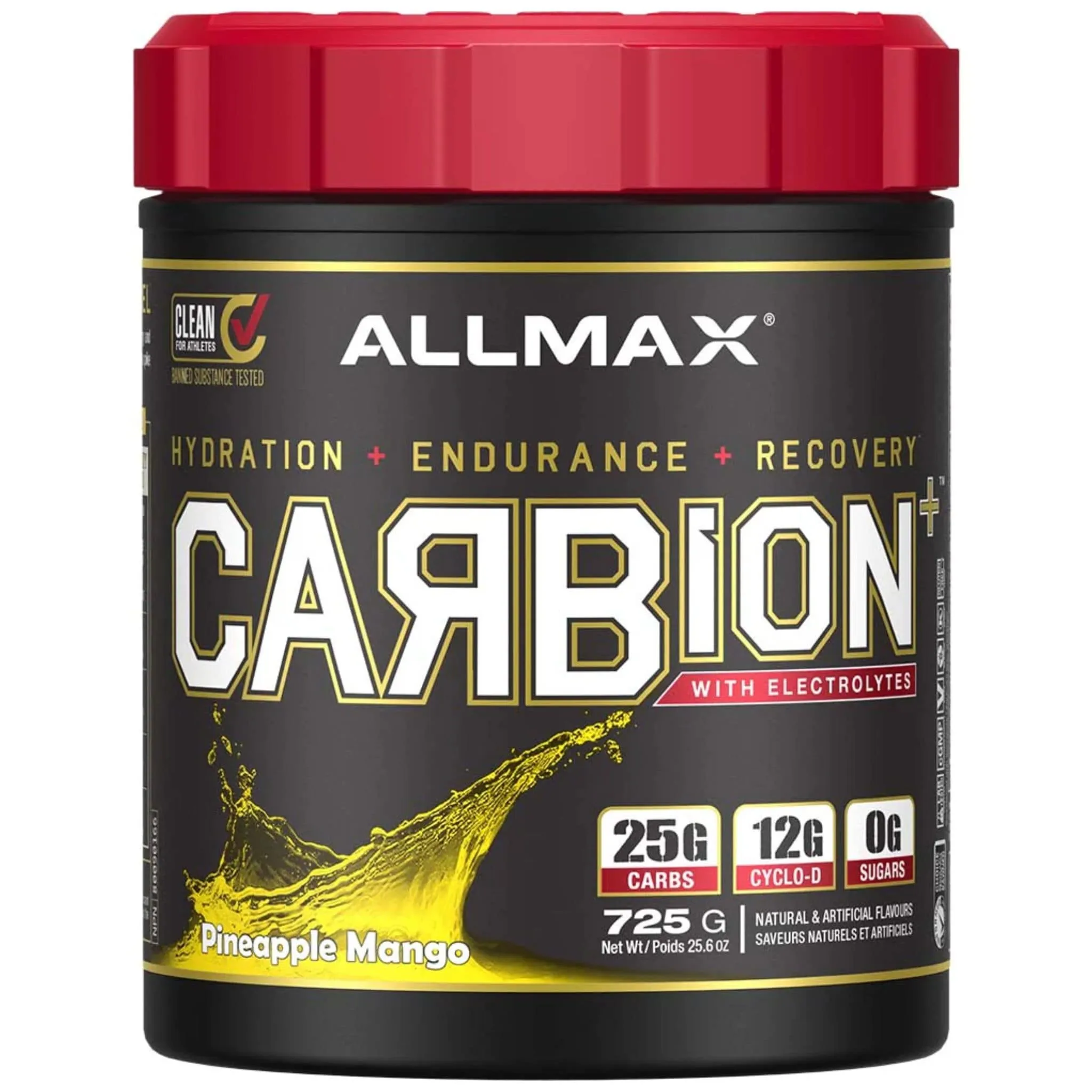 Allmax Carbion with Electrolytes, 100% Sugar Free Carb Drink, 700g-725g