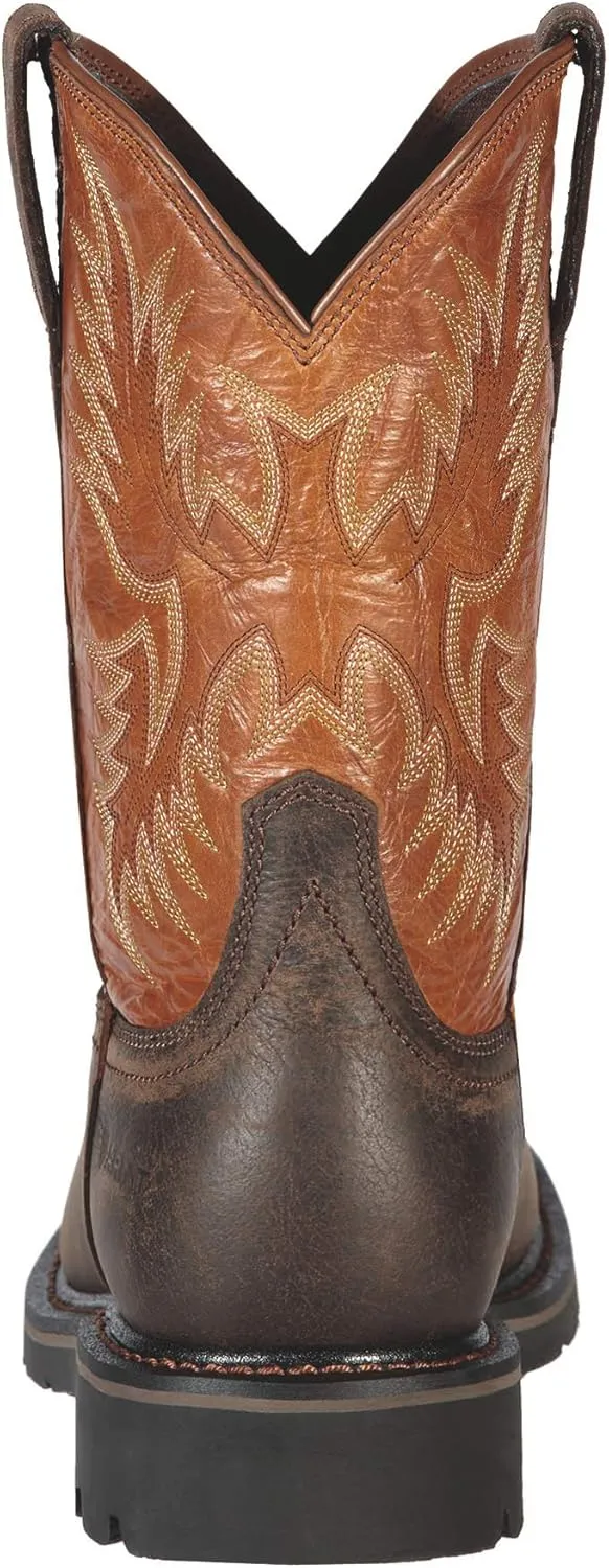 ARIAT Mens Sierra Wide 10 Inch Electrical Hazard Steel Toe Work/Duty - Brown