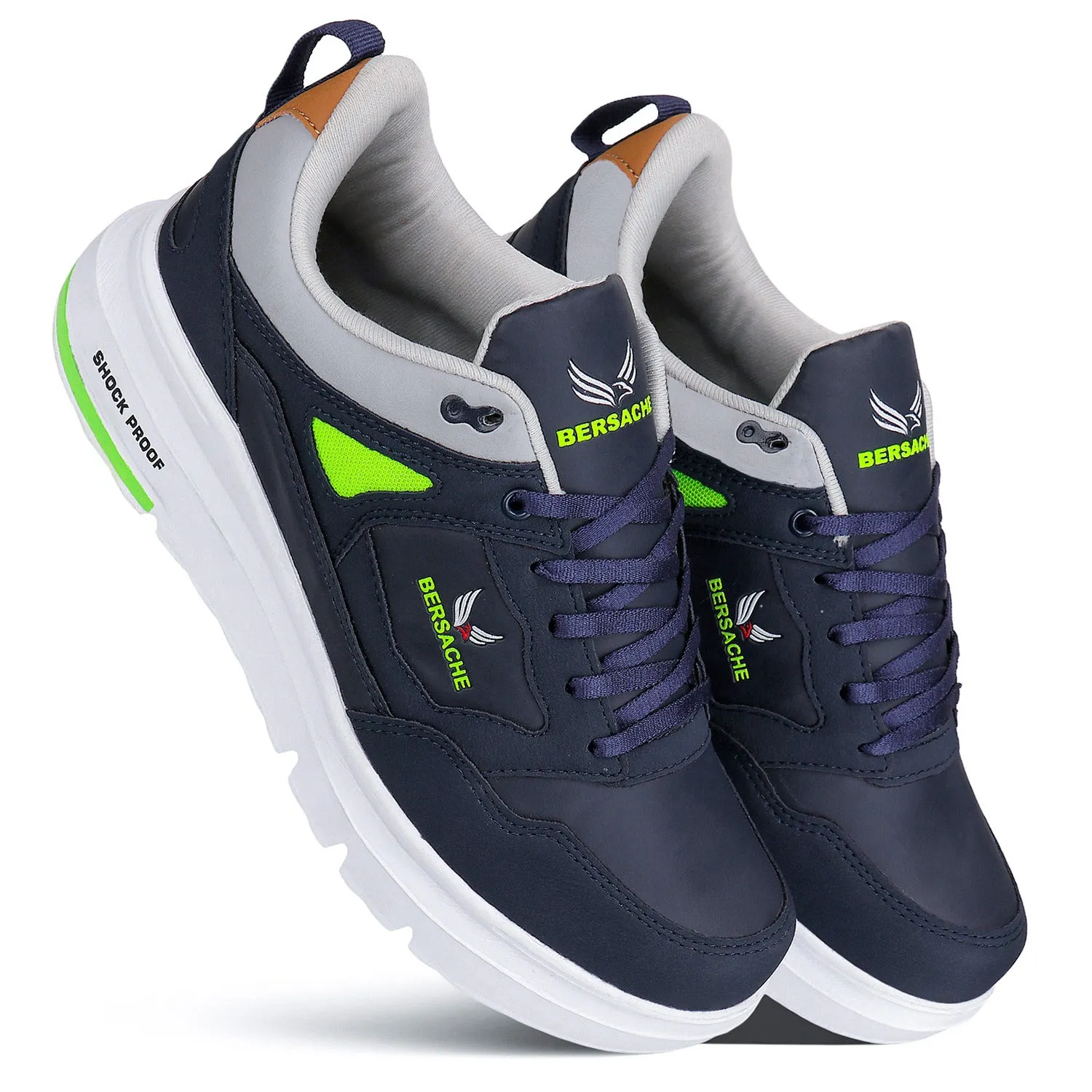 Bersache Lightweight Sports Running Shoes For Men Blue-7053