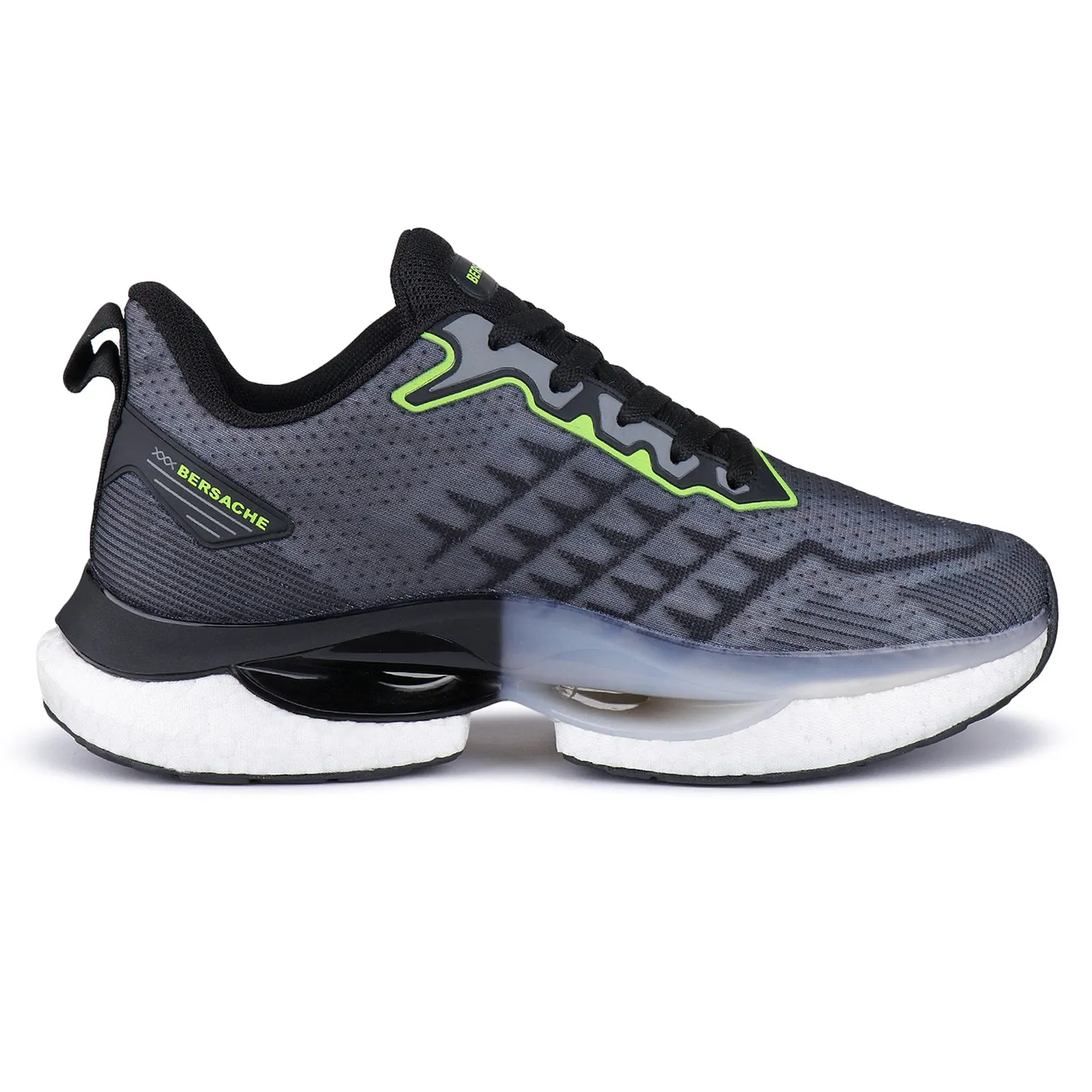 Bersache Premium Sports ,Gym, Trending Stylish Running Shoes For Men (9164-Grey)