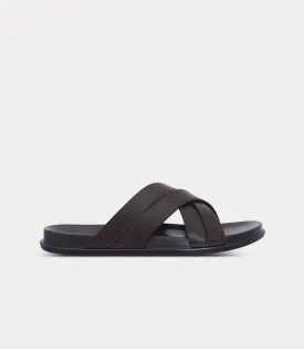 BM6874-BROWN-Men Slipper