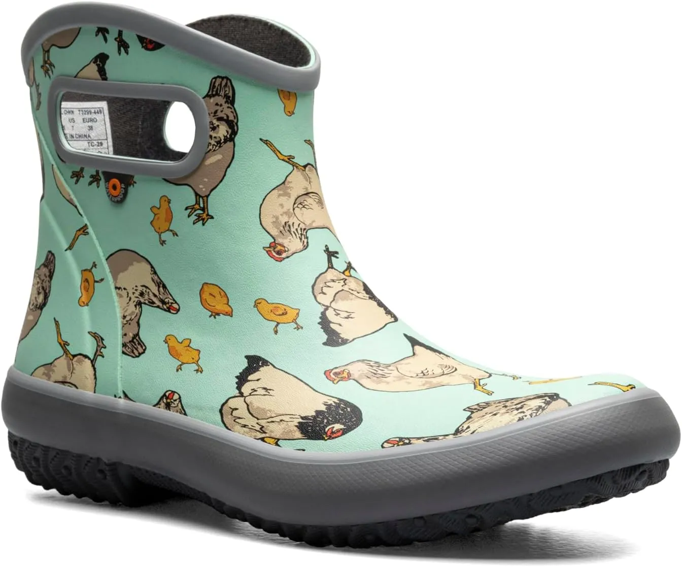 BOGS Women's Patch Ankle Chickens Rain Boot