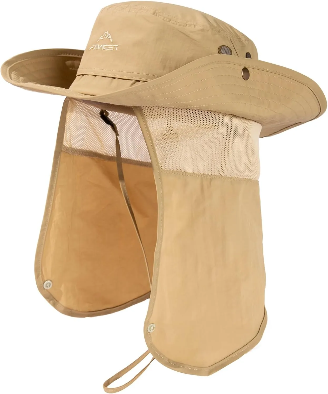 Comhats Oversized XL XXL Waterproof UPF50  Neck Flap Protection Cover Wide Brim Golf Packable Sun Hats for Men