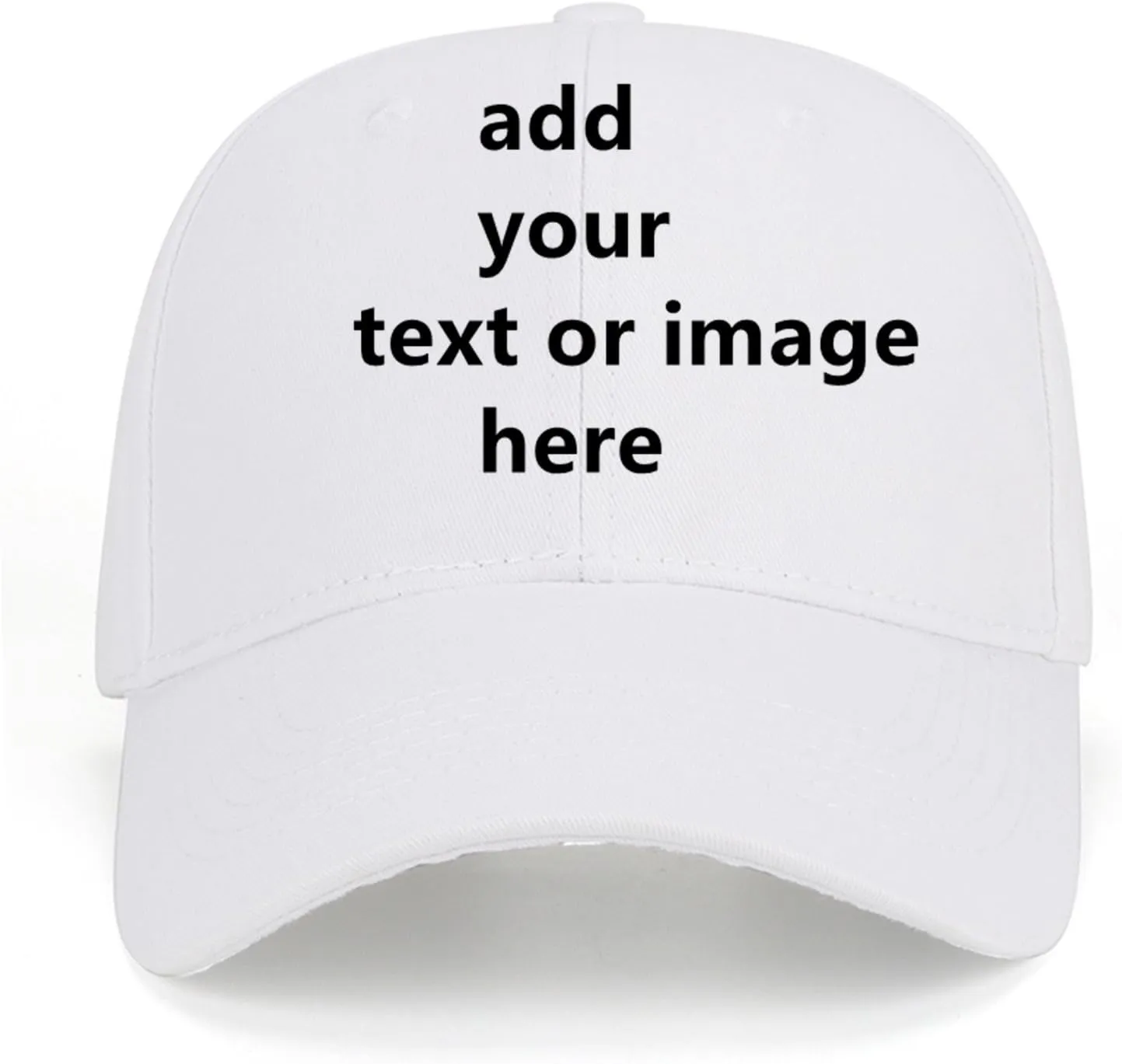 Custom Baseball Cap with Your Text,Personalized Adjustable Trucker Caps Casual Sun Peak Hat for Gifts