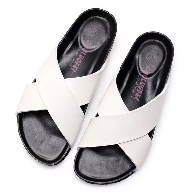 Cuzcare Men Basic Orthopedic Sandals Casual Fashionable Slides