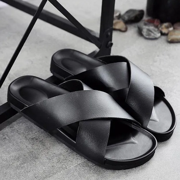 Cuzcare Men Basic Orthopedic Sandals Casual Fashionable Slides