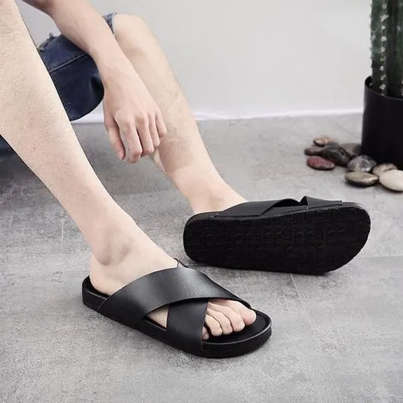 Cuzcare Men Basic Orthopedic Sandals Casual Fashionable Slides