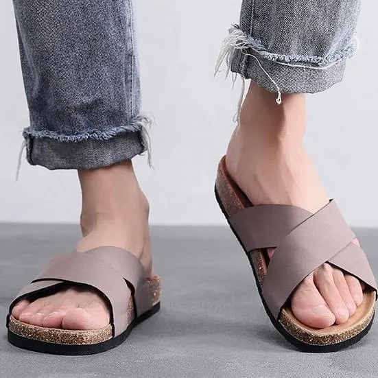 Cuzcare Men Basic Orthopedic Sandals Casual Fashionable Slides
