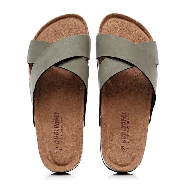 Cuzcare Men Basic Orthopedic Sandals Casual Fashionable Slides