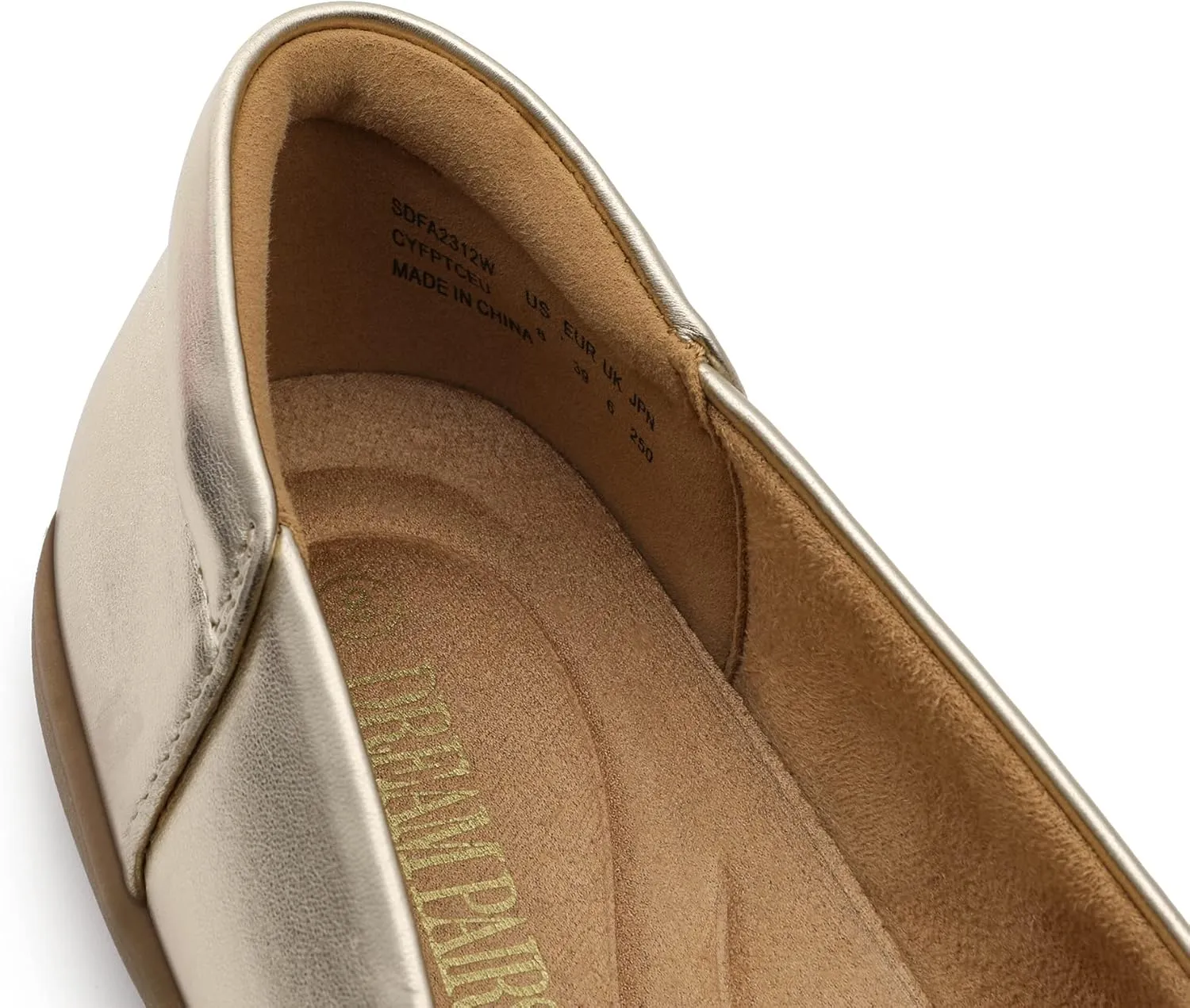 DREAM PAIRS Womens Comfortable Ballet Dressy Work Flats, Round Toe Slip on Office Shoes