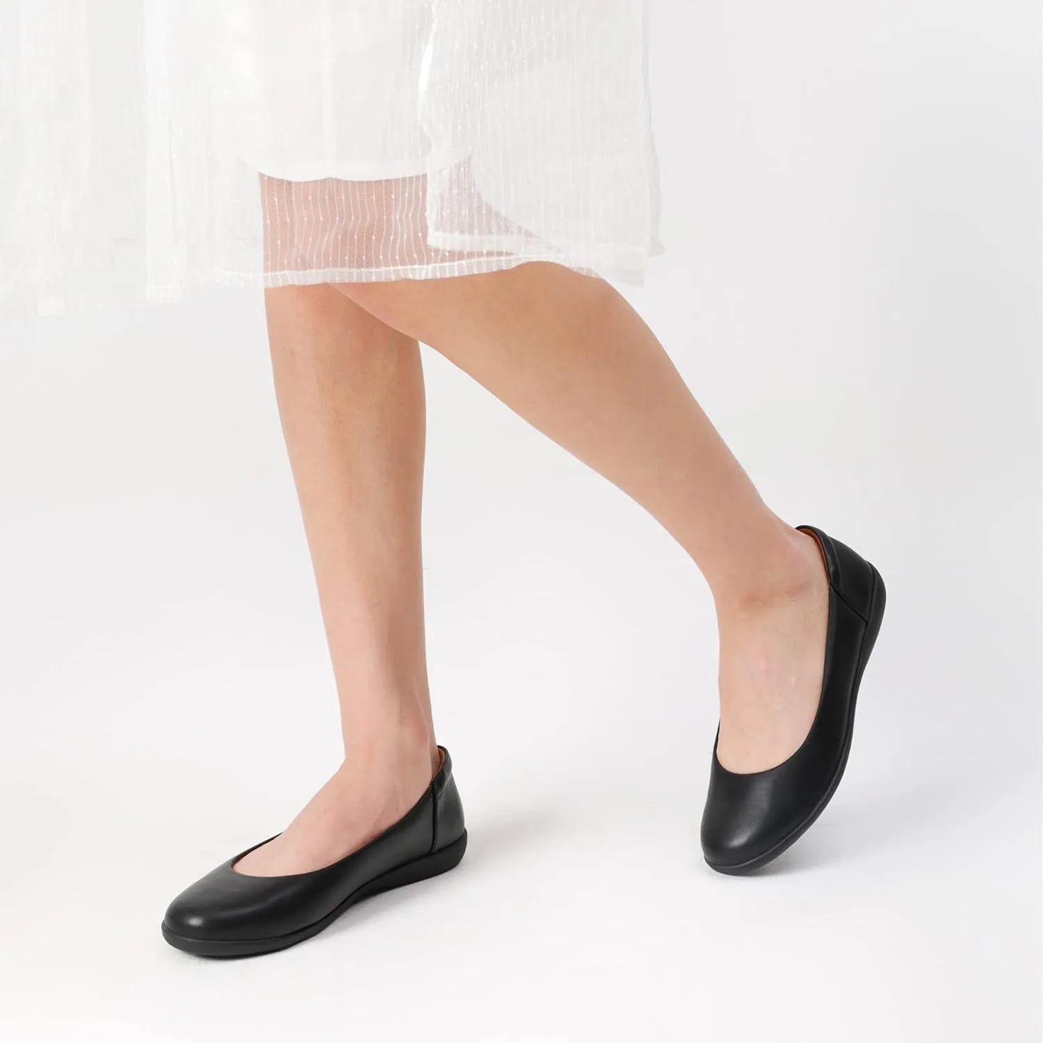 DREAM PAIRS Womens Comfortable Ballet Dressy Work Flats, Round Toe Slip on Office Shoes