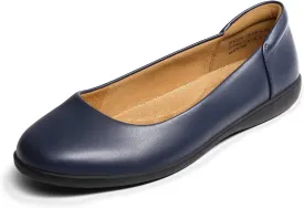 DREAM PAIRS Womens Comfortable Ballet Dressy Work Flats, Round Toe Slip on Office Shoes