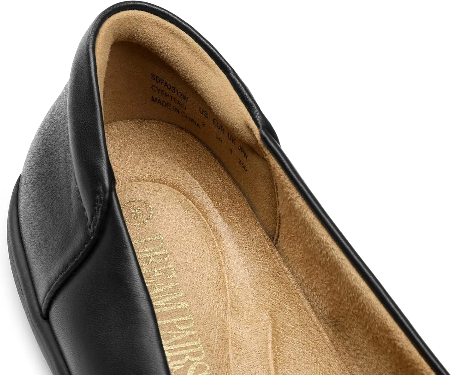 DREAM PAIRS Womens Comfortable Ballet Dressy Work Flats, Round Toe Slip on Office Shoes