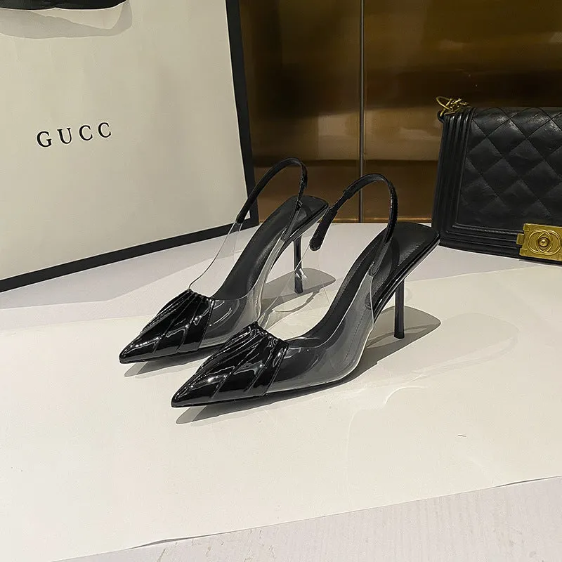Fashionable Pointed High Heeled Sandals