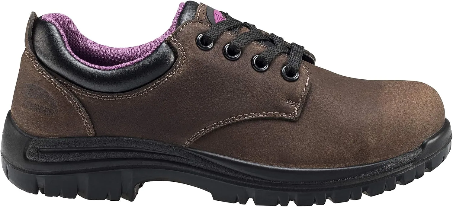 FSI FOOTWEAR SPECIALTIES INTERNATIONAL Women's Foreman Leather Composite Safety Toe Waterproof Eh Slip Resistant Oxford Shoes Boot