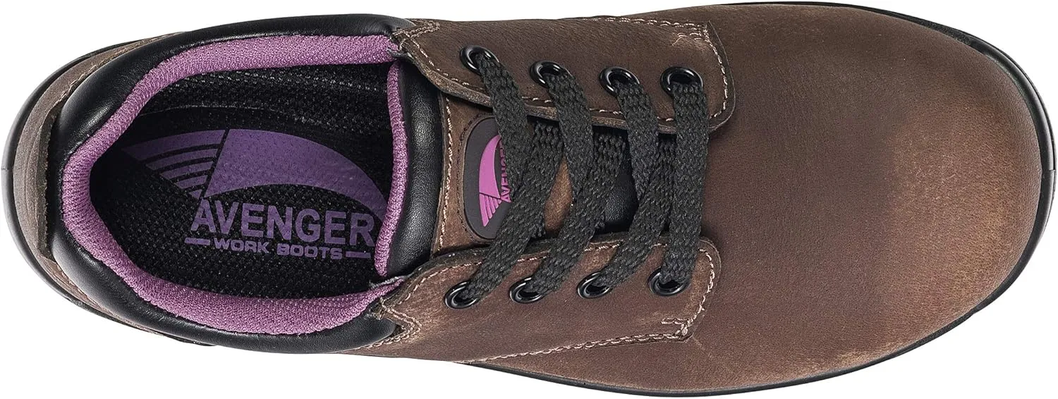 FSI FOOTWEAR SPECIALTIES INTERNATIONAL Women's Foreman Leather Composite Safety Toe Waterproof Eh Slip Resistant Oxford Shoes Boot