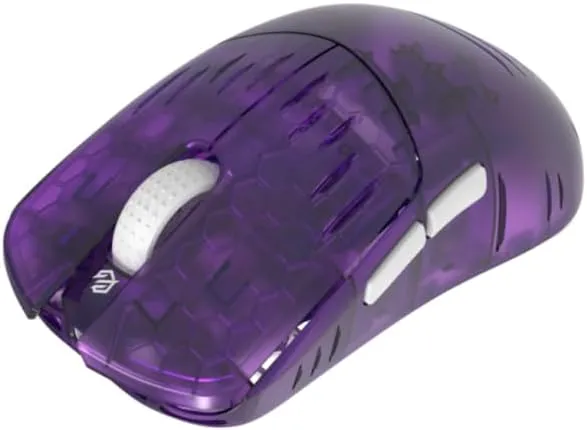 GWolves HT-S2 Lightweight Wireless Gaming Mouse, ~33Gram,8K-Report, Low Latency, PAW3395 26,000 CPI, Nrf52840 High-Performance CPU, 6 Programmable Btns,On-Board Memory,PC/Mac and Laptop (Violet)