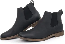 Hawkwell Men's Plus Size Chelsea Boots Classic Casual Dress Ankle Boots in Regular and Plus Sizes