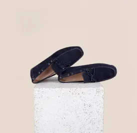 Matteo Driving Shoe - Navy Suede