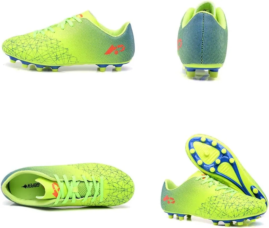 Maylrvjv Men's Women's Soccer Cleats Football Shoes Lightweight Breathable Outdoor Indoor Training Athletic Shoes