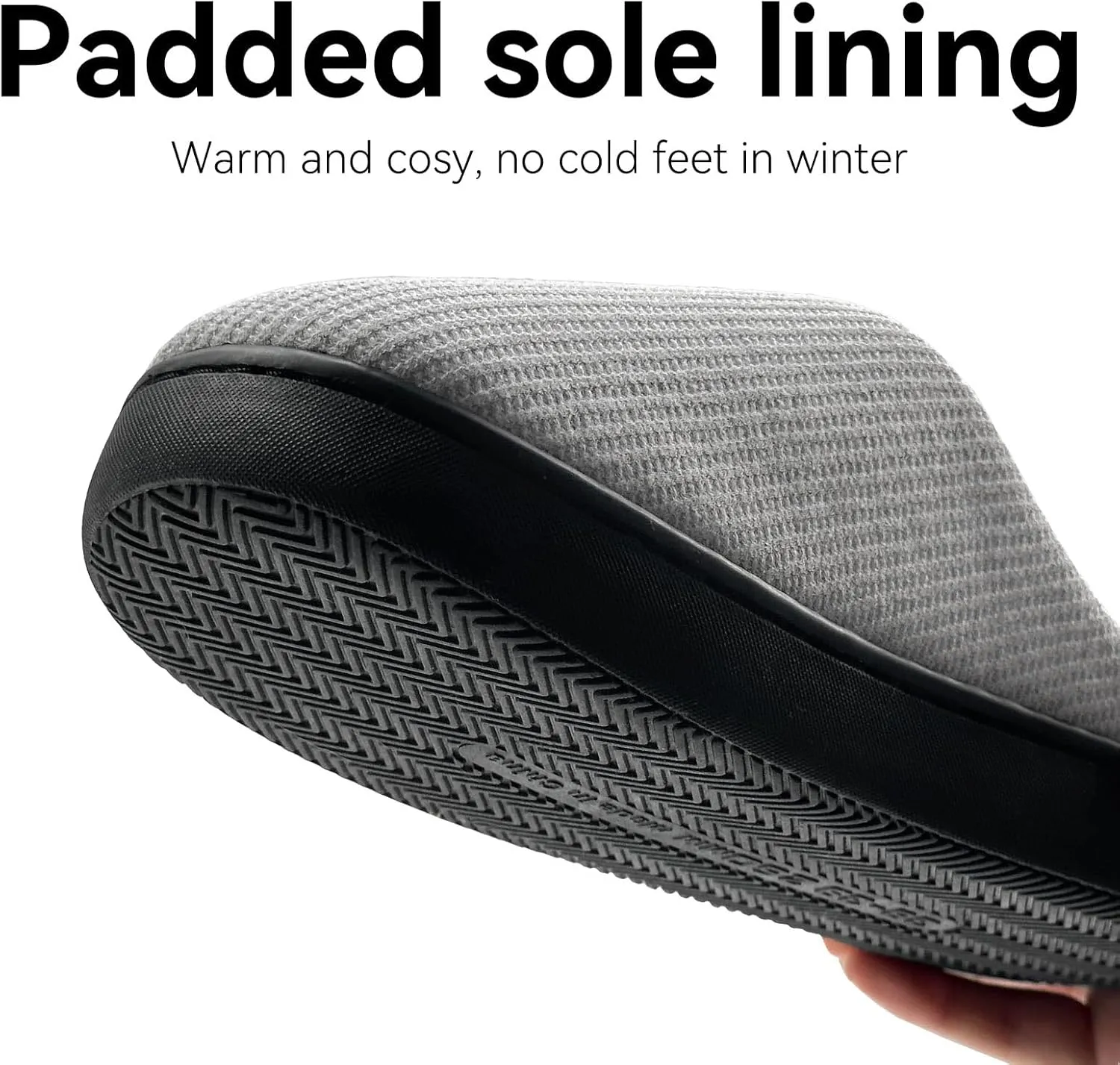 Men House Slippers Memory Foam Slippers for Women Casual Warm House Ladies Woman Indoor Outdoor Non Slip Cozy Men Bedroom Soft Shoes Size Navy Blue