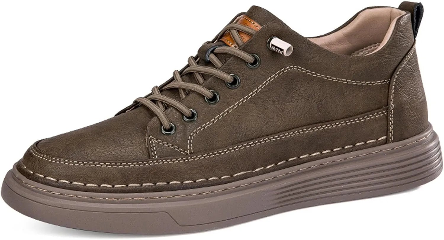 Mens Fashion Sneakers Elevator Shoes Invisible Height Increasing Sneakers-Extra 2.36 Inches Fashion Dress Oxford All-Weather