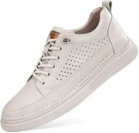 Mens Fashion Sneakers Elevator Shoes Invisible Height Increasing Sneakers-Extra 2.36 Inches Fashion Dress Oxford All-Weather