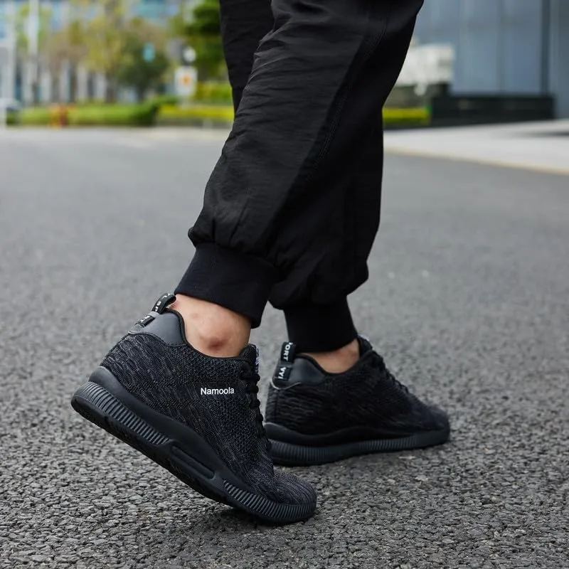 Men's Invisible Height Increasing Elevator Shoes Lightweight Sport Shoes Height-Boosting Non-Slip Sneakers 2.4'' Taller