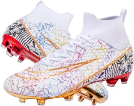 Men's Women's Soccer Cleats Turf Football Shoes High Top Boots Indoor Outdoor Comfortable Running Sneakers