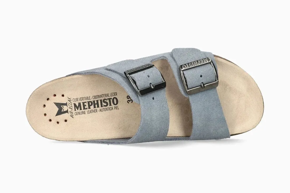 Mephisto Women's Hester Sandals- Sea Blue Suede