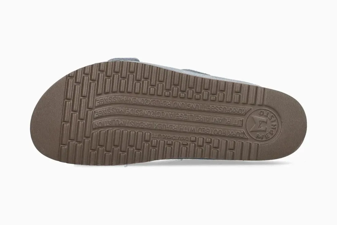 Mephisto Women's Hester Sandals- Sea Blue Suede