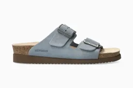Mephisto Women's Hester Sandals- Sea Blue Suede