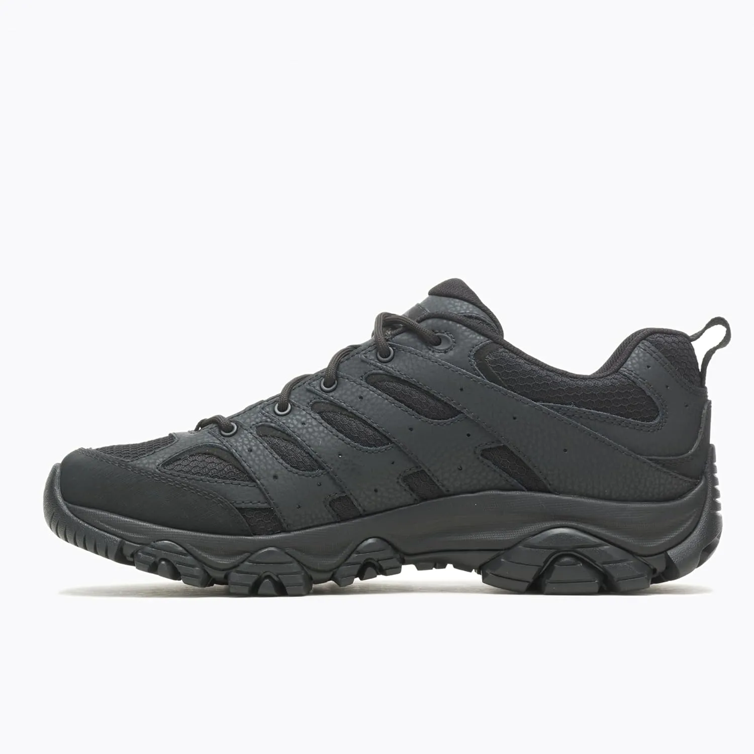 Merrell Mens Moab 3 Tactical Industrial Shoes, Waterproof Coated Leather & Mesh Upper Combat Outdoor Work Boots