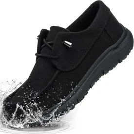 Non Slip Waterproof Work Shoes for Men WomenSlip-On Lightweight Casual Walking Loafers