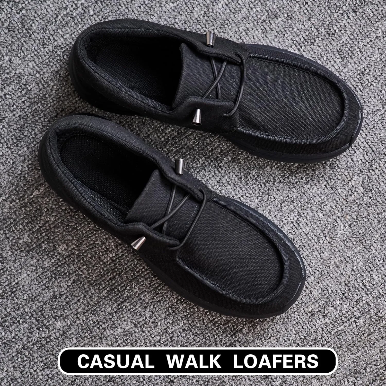 Non Slip Waterproof Work Shoes for Men WomenSlip-On Lightweight Casual Walking Loafers