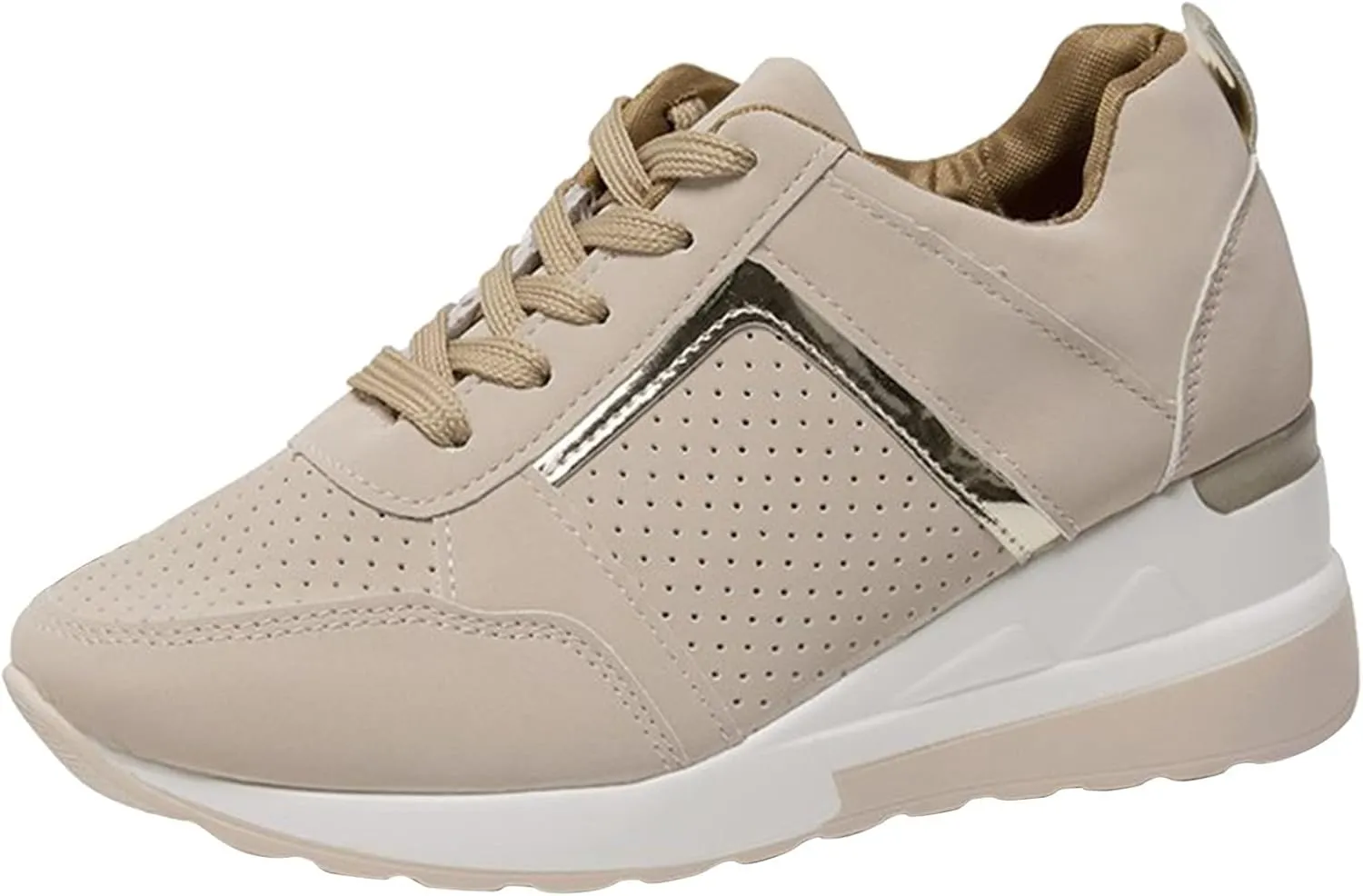 Orthopedic Shoes for Women High Heel Wedge Sneakers Walking Fashion Running Casual Comfort Platform Tennis Sneakers