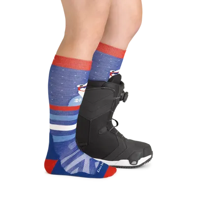 POLAR PATROLLER OVER-THE-CALF MIDWEIGHT SKI & SNOWBOARD SOCK KIDS