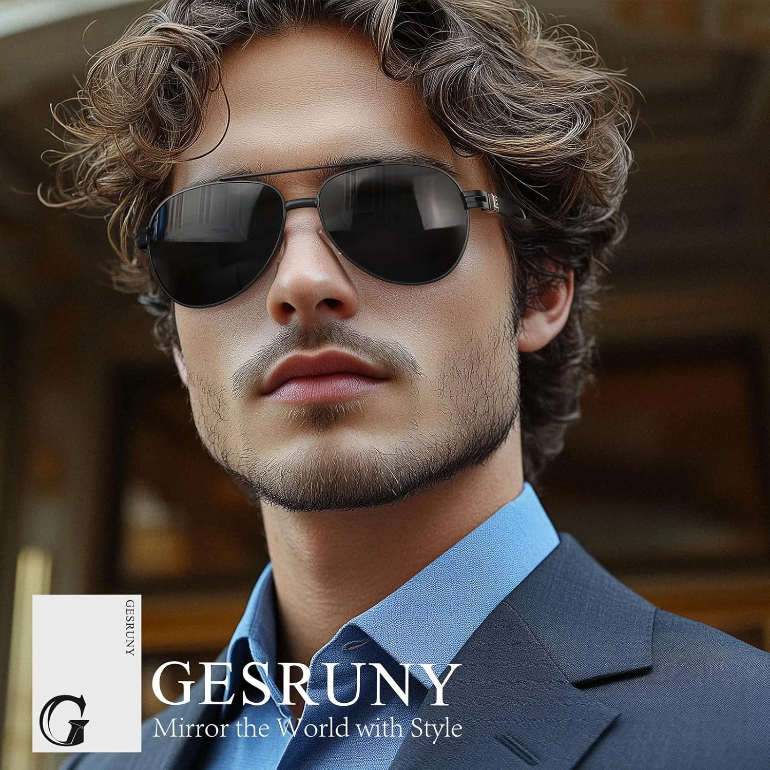 Polarized Aviator Sunglasses for Men Women- Fashion Shades Retro Sun Glasses Driving Fishing Golf UV Protection