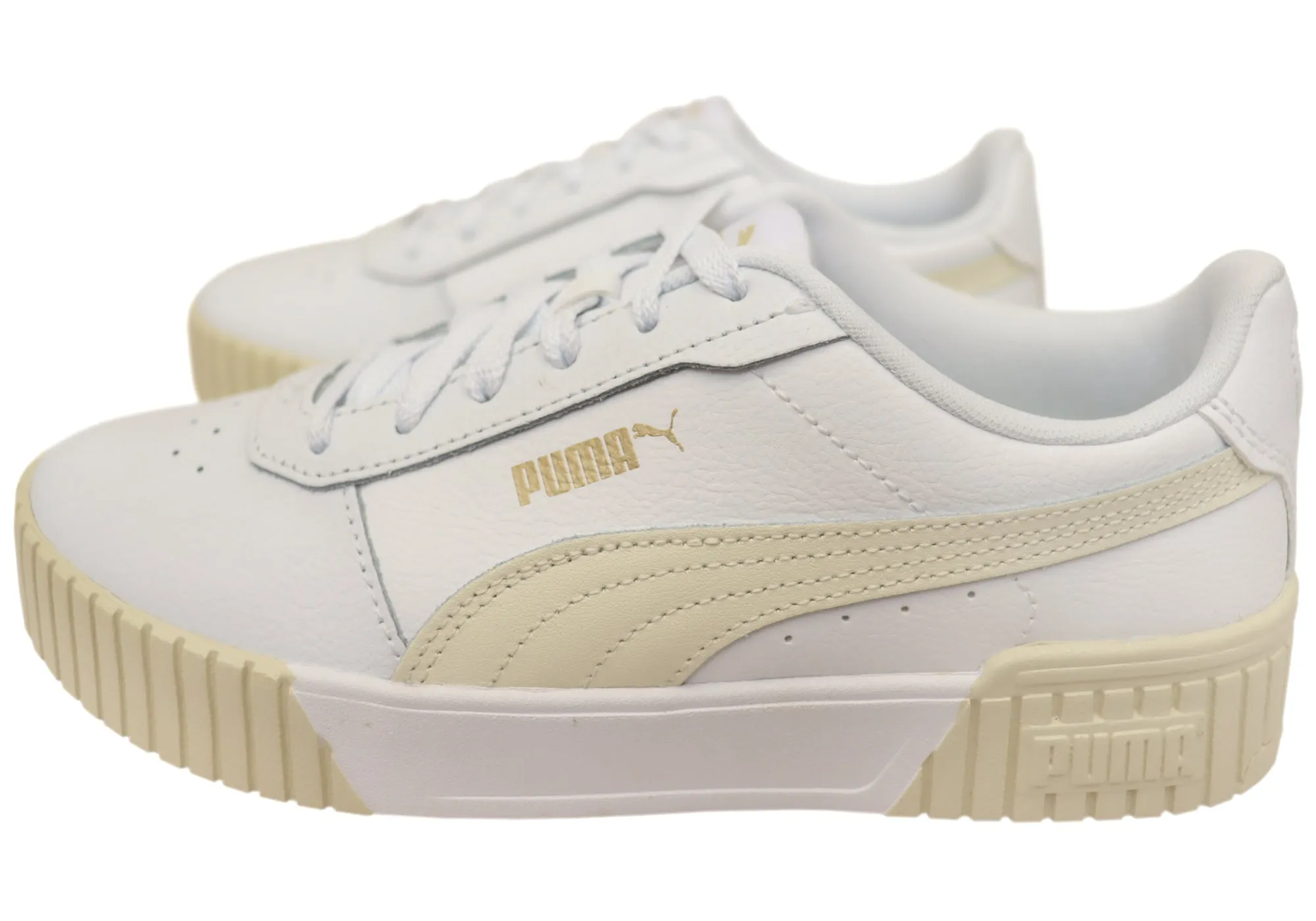 Puma Womens Carina 2.0 Comfortable Lace Up Sneakers
