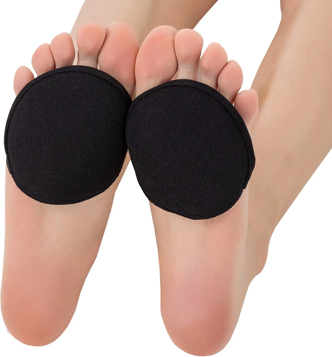 Relaxife Toe Topper Liner Socks Sponge Cushion No Show Women's Toeless Half Socks for High Heels Sandals Sling back