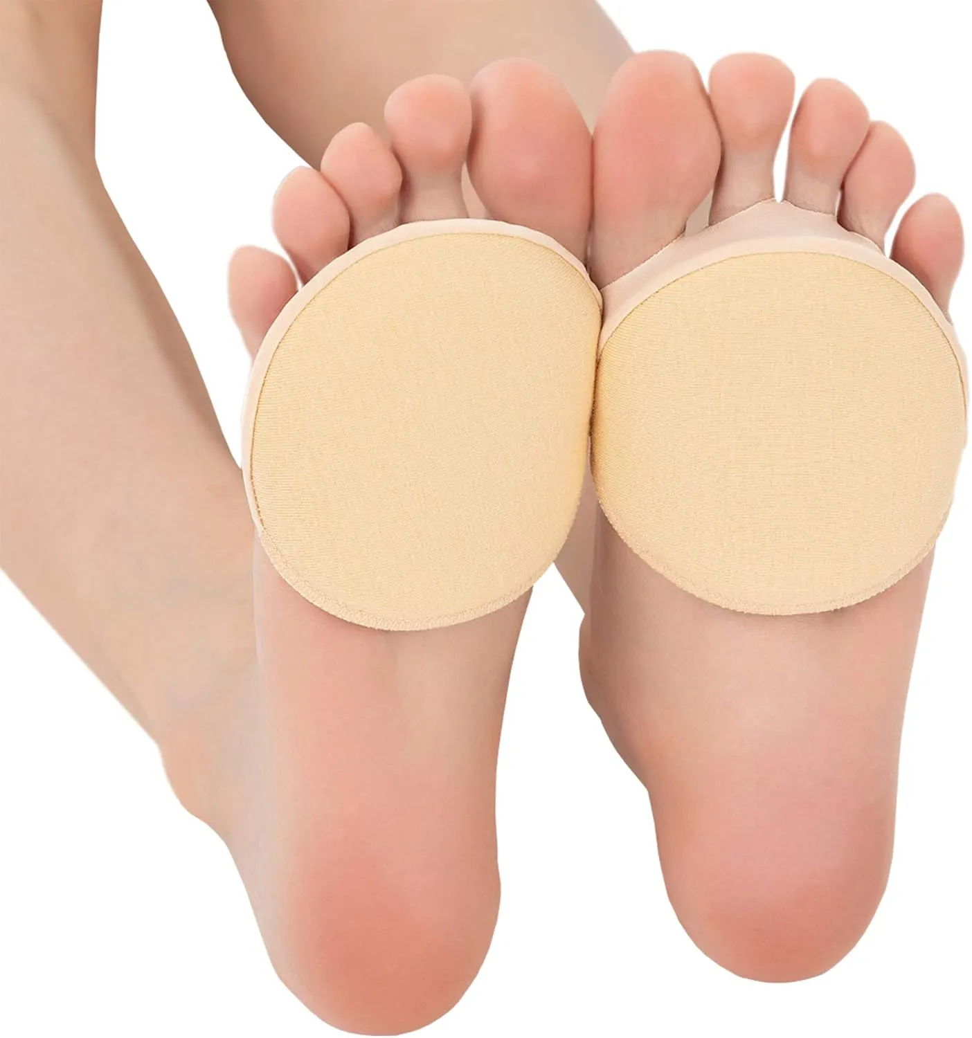 Relaxife Toe Topper Liner Socks Sponge Cushion No Show Women's Toeless Half Socks for High Heels Sandals Sling back