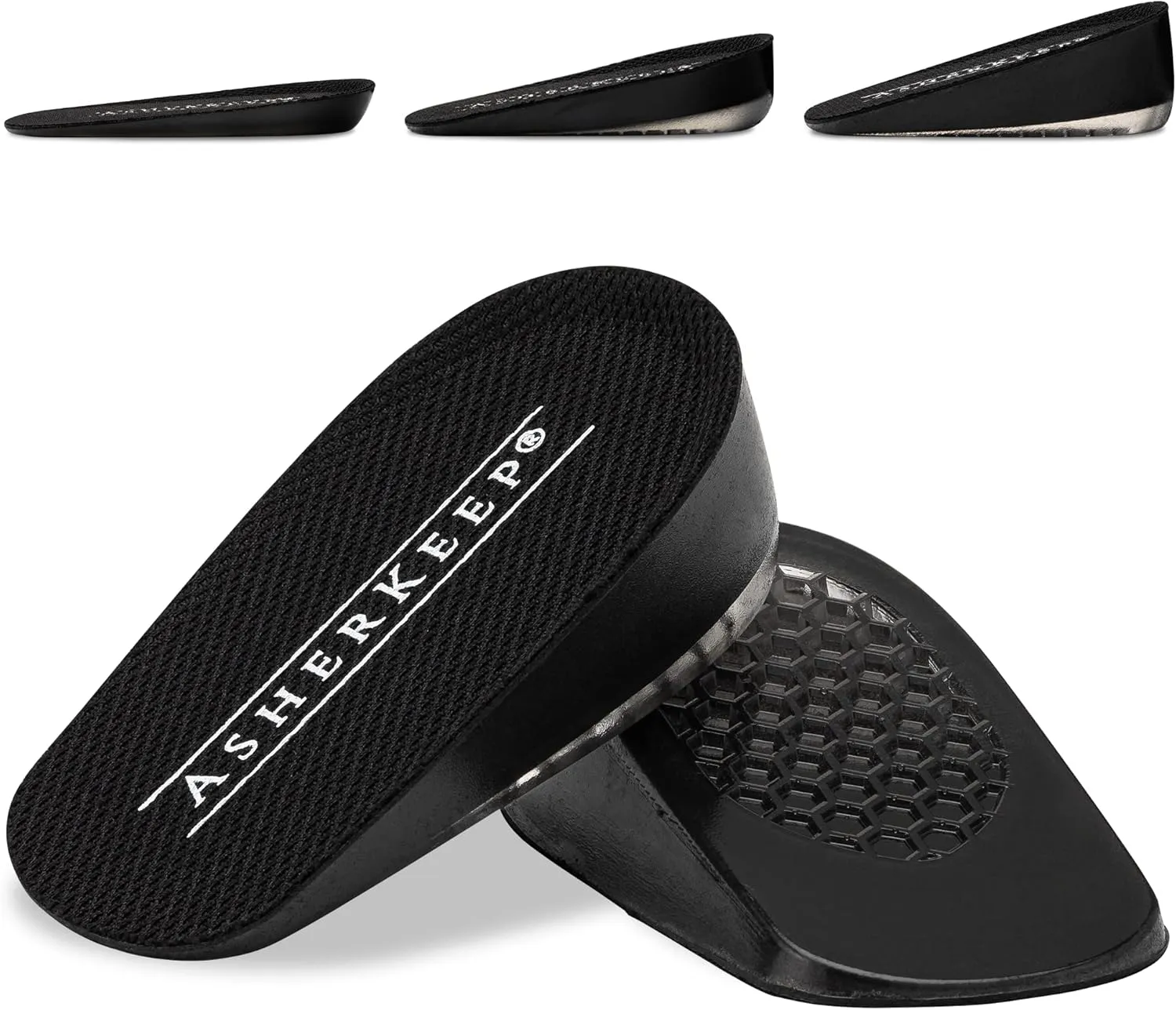 Shoe Lifts Heel Height Insoles - Height Increase Insoles for Men & Women, Invisible Foot Pads Shoe Inserts, Lifts w/Cooling Gel Technology, Honeycomb Design & 3 Height Options (2pcs of 1.5 Inch Lift)