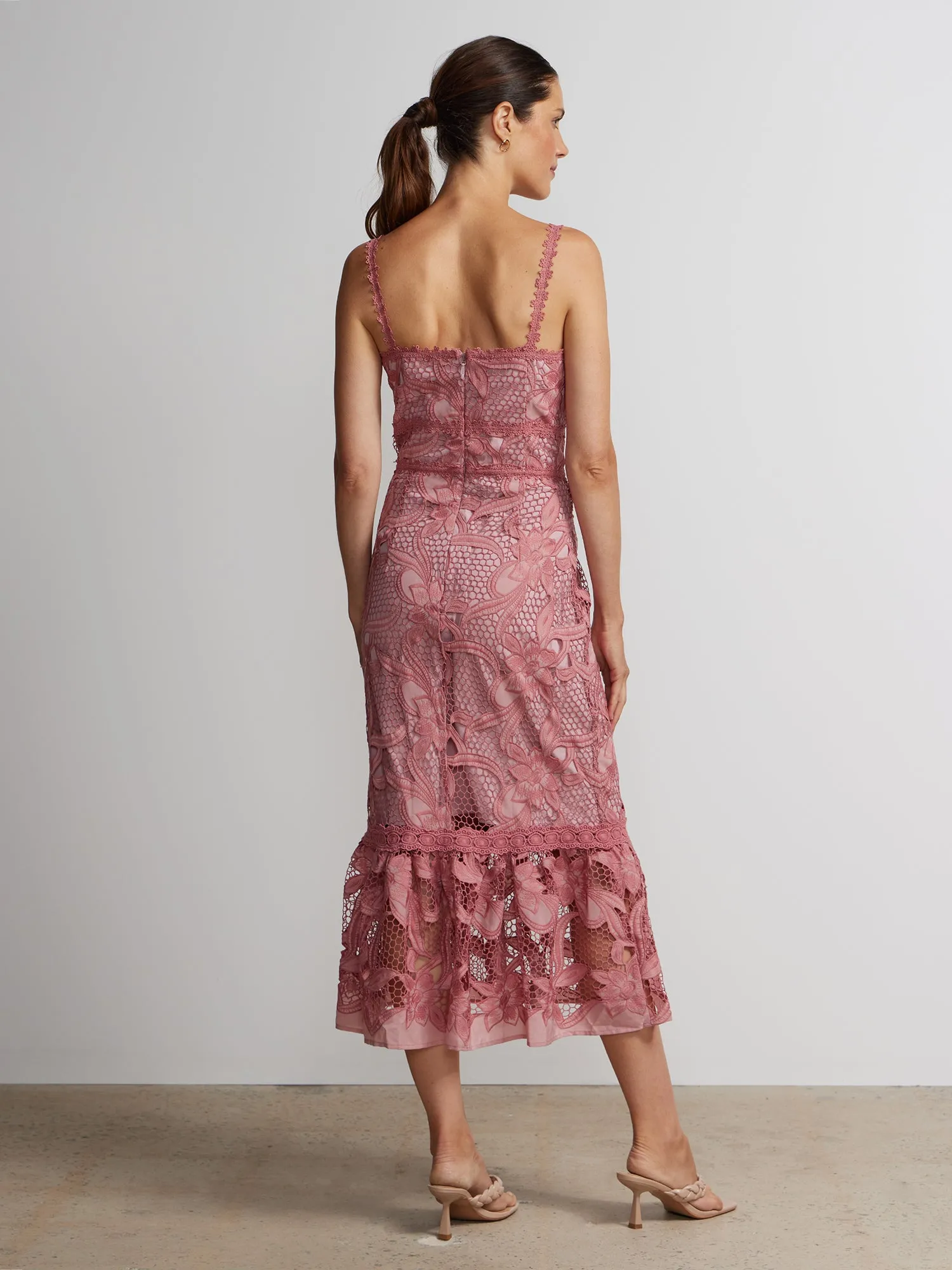 Sleeveless Floral Sheath Dress
