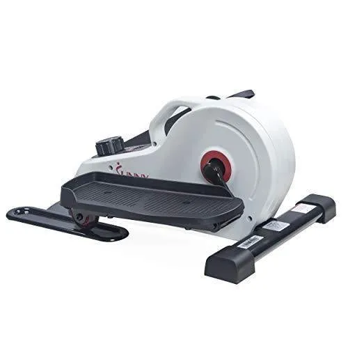 Sunny Health & Fitness Fully Assembled Magnetic Under Desk Elliptical Peddler – SF-E3872, Grey