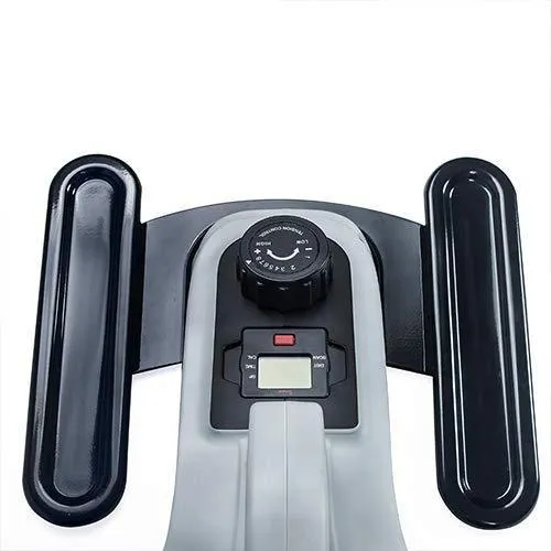 Sunny Health & Fitness Fully Assembled Magnetic Under Desk Elliptical Peddler – SF-E3872, Grey