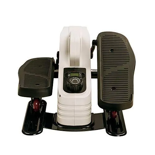 Sunny Health & Fitness Fully Assembled Magnetic Under Desk Elliptical Peddler – SF-E3872, Grey