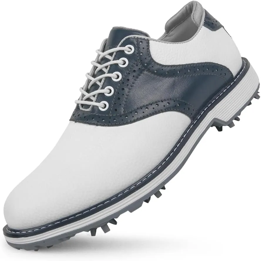 THESTRON Men Golf Shoes Waterproof Professional Golf Footwears Spikes Spikeless Golf Walking Sneakers Turf Sports Golf Training Sneakers for Men