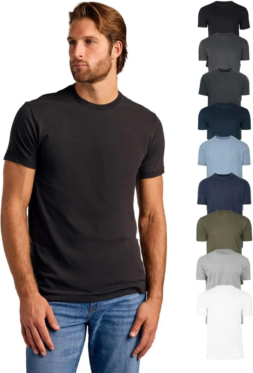 True Classic Mens T-Shirts - Short Sleeve Crew Neck Plain Novelty T Shirt for Men