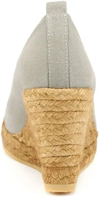Viscata Marquesa Espadrille Canvas Wedges Spain Handmade 3  Heel Women's Pumps with Breathable Organic Cotton Canvas and 100% Natural Jute Midsole for All Occasions: Casual, Work, Party